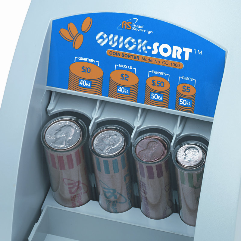 Royal Sovereign International Fast Sort Co1000 OneRow Coin Sorter
