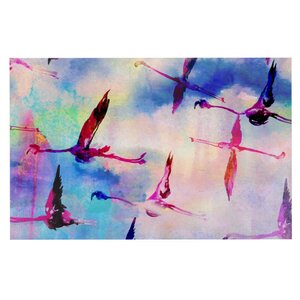 Nikki Strange 'Flamingo in Flight' Doormat