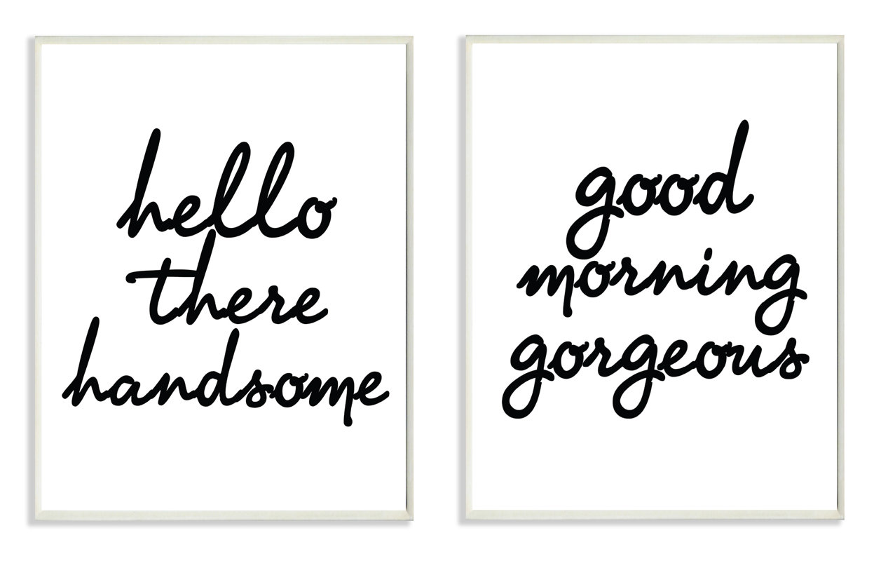 Hello There Good Morning 2 Piece Wall Plaque Set Reviews Hello There Good Morning 2 Piece Wall Plaque Set