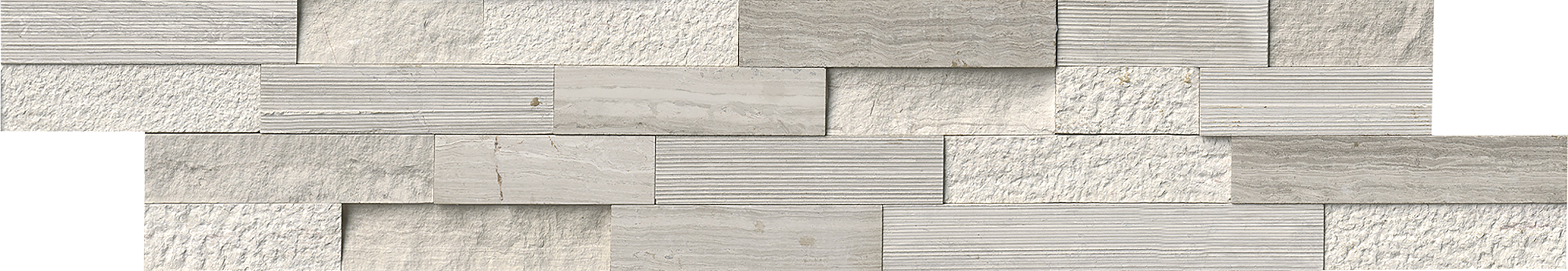 Msi 6 X 24 Marble Splitface Tile In White Wayfair