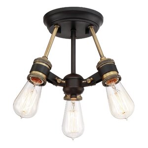 Claudette 3-Light Semi Flush Mount