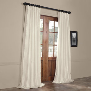 Hedgerley Yarn Dyed Faux Dupioni Silk Single Curtain Panel