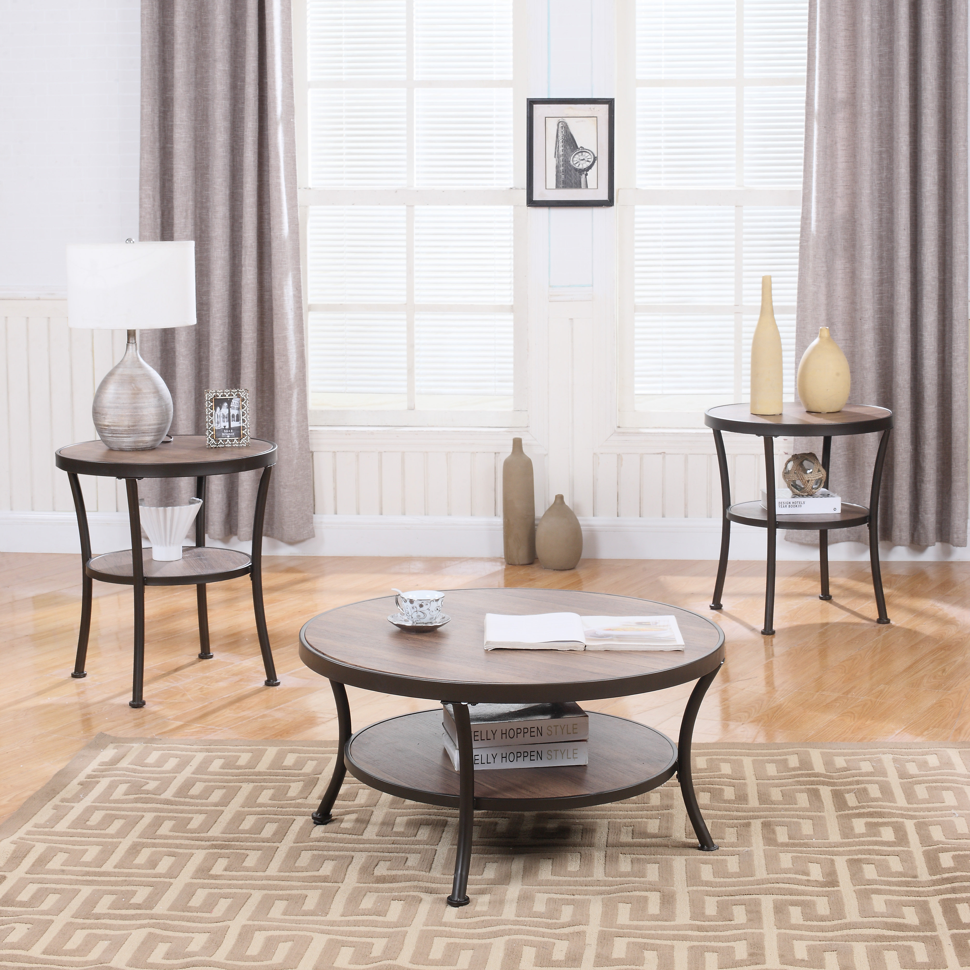 Wragby 3 Piece Coffee Table And End Table Set 
