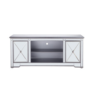Mirrored Tv Wall Cabinet Wayfair Lilianna Mirrored Tv Stand For Tvs Up To 22