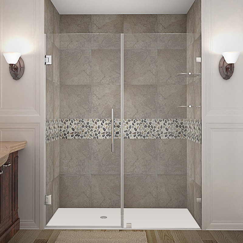 Aston Nautis Gs 60 X 72 Hinged Completely Frameless Shower Door Nautis Gs 60 X 72 Hinged Completely Frameless Shower Door