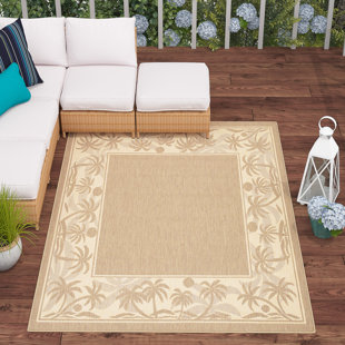 Square Outdoor Rugs You Ll Love Wayfair Julia Beige Brown Indoor Outdoor Area Rug