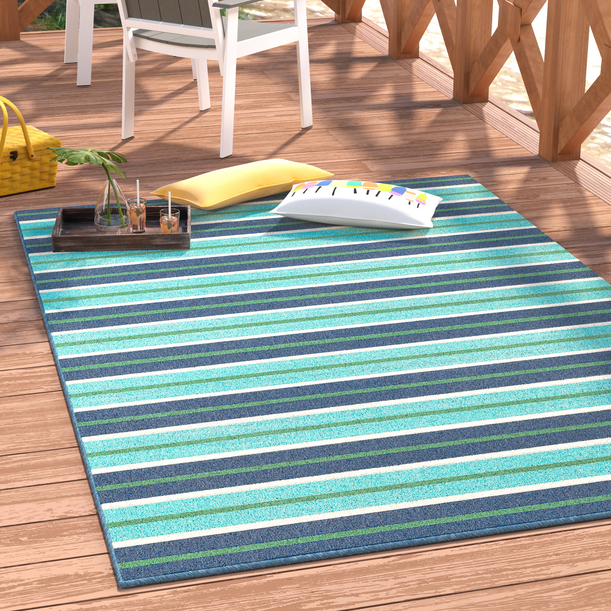 Indoor Outdoor Round Area Rugs You Ll Love In 2019 Wayfair