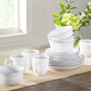 Annabelle 16 Piece Dinnerware Set, Service for 4