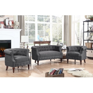 Grey Living Room Sets You Ll Love Wayfair Quickview Charcoal Smoky Gray