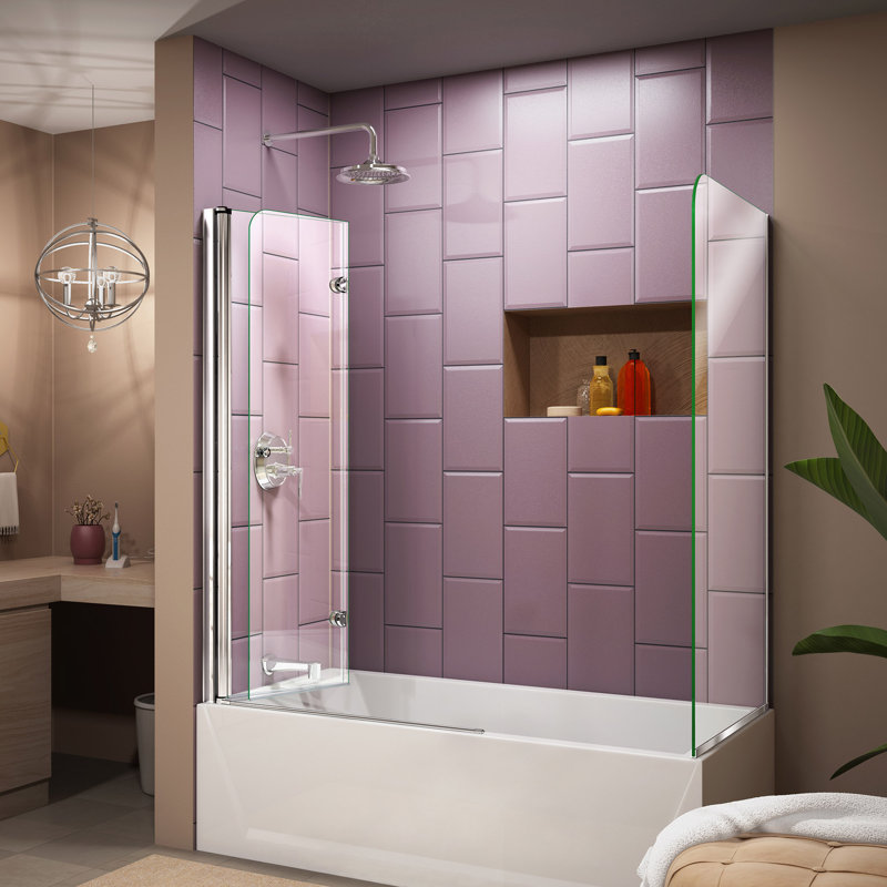 Dreamline Porte De Baignoire Pliante 36 Po X 58 Po Aqua Fold