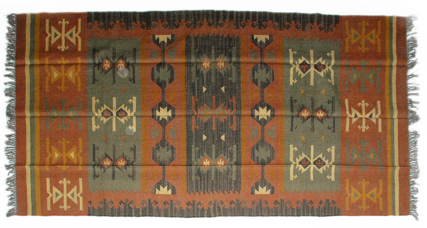 Isabelline One Of A Kind Fitzwater Handmade Kilim 6 X 9 Red Green Isabelline One Of A Kind Fitzwater Handmade Kilim 6 X 9 Red Green Yellow Indoor Outdoor Area Rug Wayfair