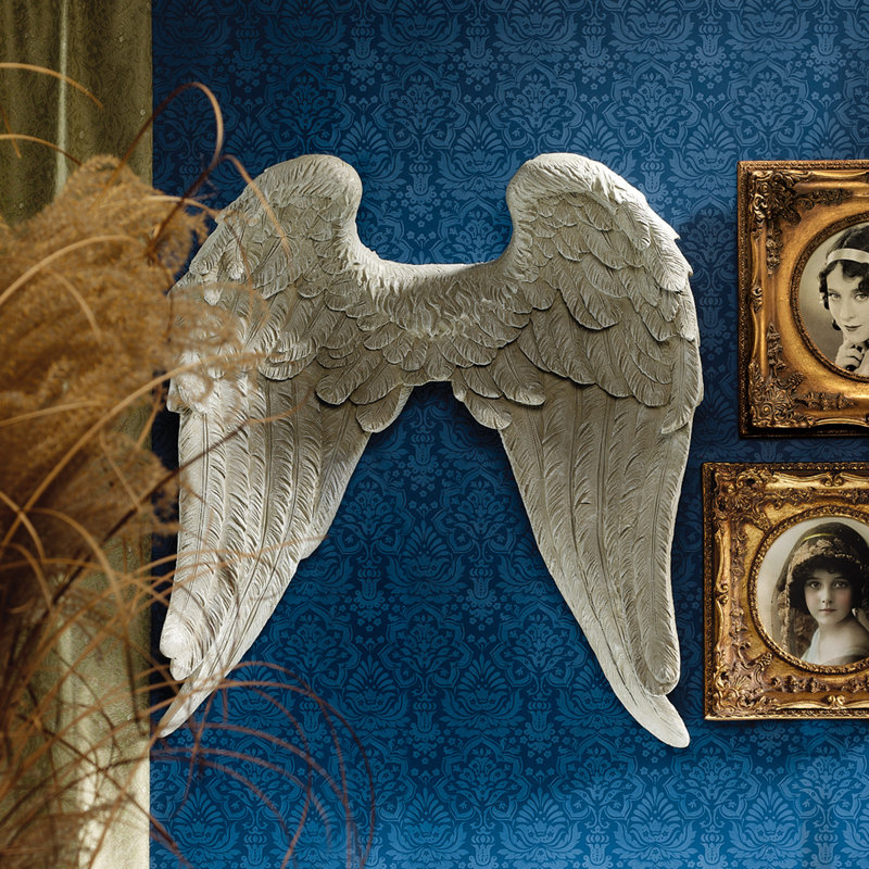 Design Toscano Heavenly Guardian Angel Wings Wall Decor