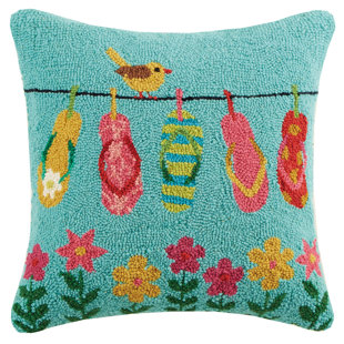 flip flop pillow wayfair