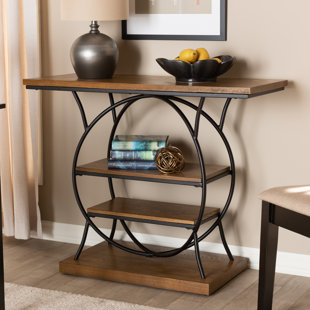 Semi Circle Console Table Wayfair Tallent Wood Metal Circular Console Table