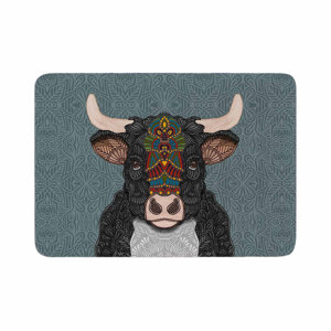 Art Love Passion Steve the Bull Memory Foam Bath Rug