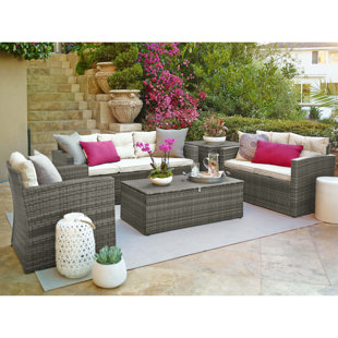 Rattan Wicker Indoor Furniture Wayfair Suzanne 5 Piece Rattan Wicker Sofa Seating Group With Cushions