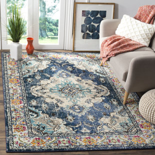7 X 9 Area Rugs Joss Main Ady Navy Light Blue Area Rug