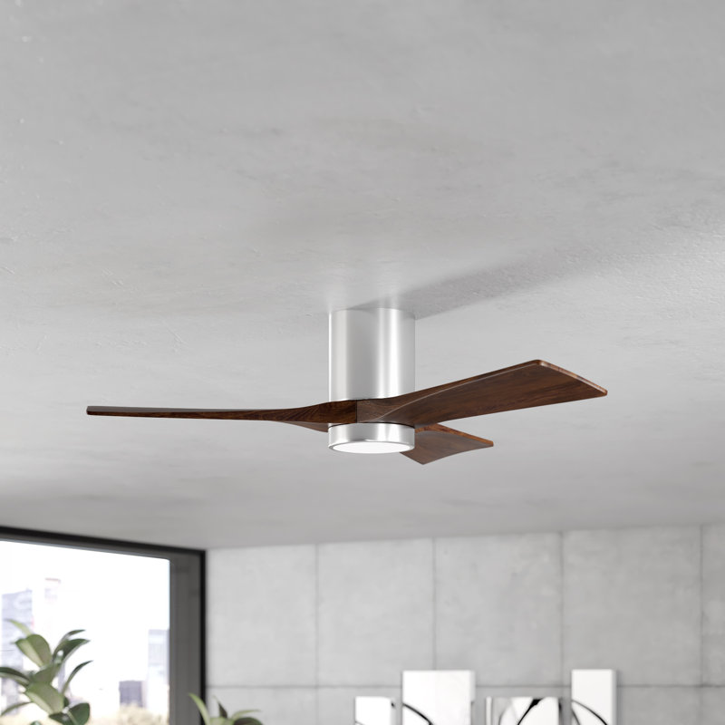 Wade Logan 42 Trost 3 Blade Hugger Ceiling Fan With Wall Remote Hugger Ceiling Fan With Wall Remote