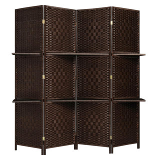 Room Dividers You Ll Love Wayfair Wall Diamond Weave Fiber 4 Panels Room Divider