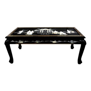 Mother of Pearl Coffee Table with Claw Feet by Oriental Furniture
