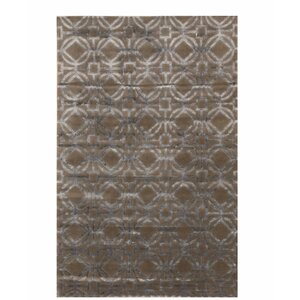 Jon Tibetan Hand-Knotted Brown Area Rug