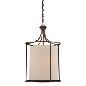 Steuben Rubbed Bronze 3-Light Foyer Pendant