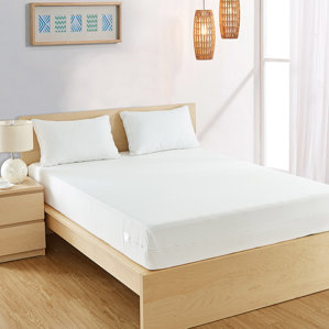 Extra-Long Twin Zippered Hypoallergenic Waterproof Mattress Protector by Alwyn Home