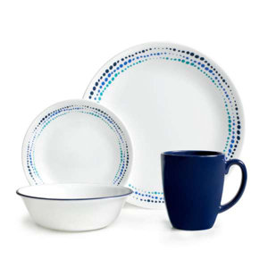 Livingware 16 Piece Dinnerware Set, Service for 4