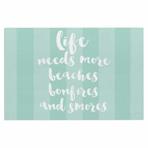 'Beaches & Bonfires' Doormat