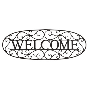 Wrought Iron Wall Decor Wayfair Welcome Sign Wrought Iron Wall Décor