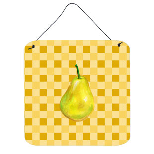 Pears Wall Art Wayfair Ca Whole Pear On Basketweave Wall Décor