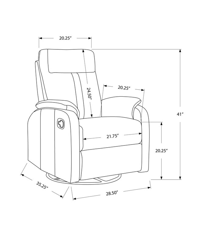 Monarch Specialties Inc. Manual Rocker Recliner & Reviews | Wayfair