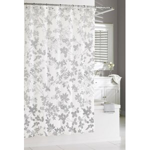 Oakley Floral Ombre Cotton Shower Curtain