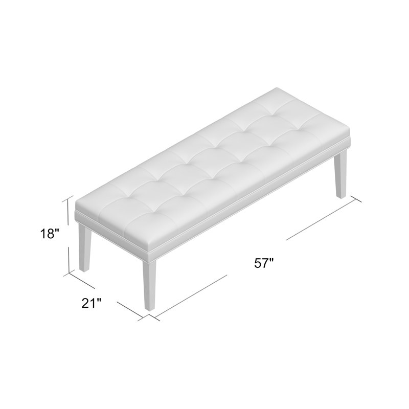 Steinbach Tuft Upholstered Bench & Reviews Joss & Main