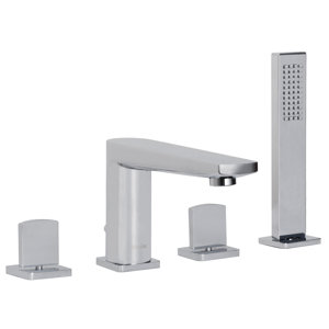 Adalbert Double Handle Deck Mount Roman Tub Faucet