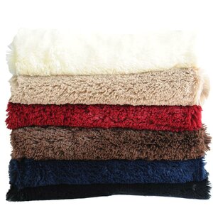 Canales Faux Long Fur Throw Blanket