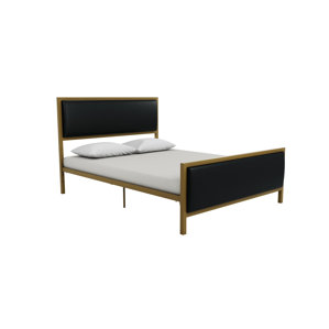 Pullins Metal Upholstered Panel Bed by Varick Gallery