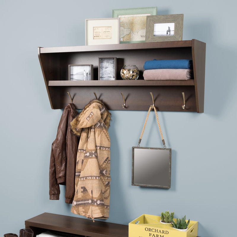 Entryway Shelf And Coat Rack Manzanola Floating Entryway Shelf Coat Rack Reviews AllModern 35 Entryway Shelf And Coat Rack Manzanola Floating Entryway Shelf Coat Rack Reviews AllModern 35
