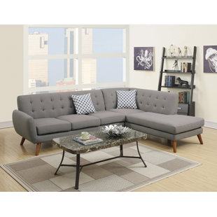 Bobkona Sectional Sofa Wayfair Quickview