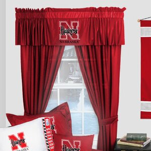 NCAA Nebraska Huskers Rod Pocket Window Treatment Set (Set of 2)