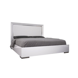Ibiza Upholstered Panel Bed by Whiteline Imports