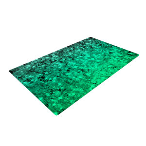 Ebi Emporium Romance Me Glitter Teal/Green Area Rug