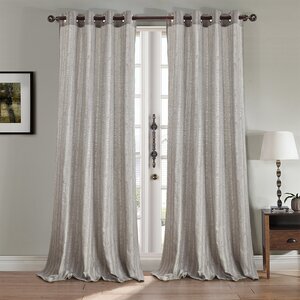 Kelly Grommet Semi-Sheer Single Curtain Panel