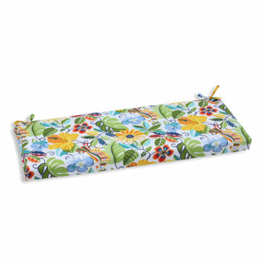 Guadaloue Florals and Leaves Outdoor Bench Cushion