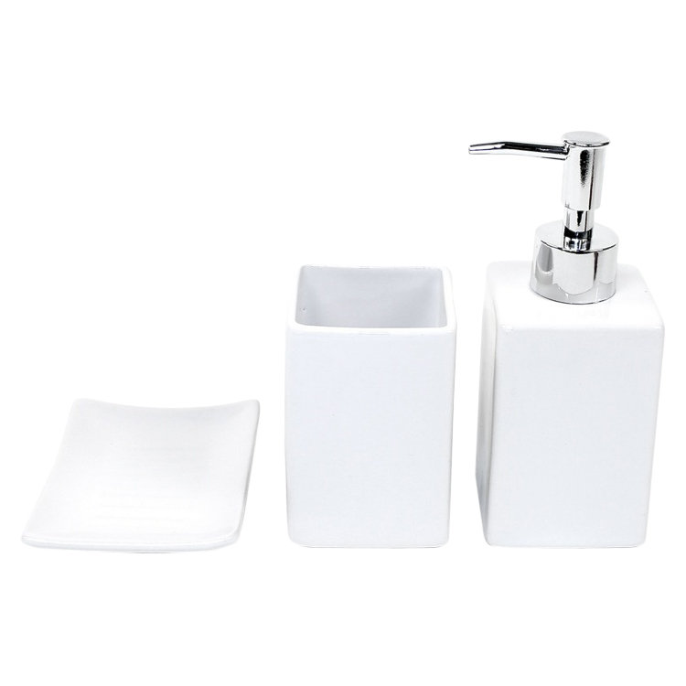 Wells 3 Piece Bathroom Accessory Set Reviews Joss Main Wells 3 Piece Bathroom Accessory Set