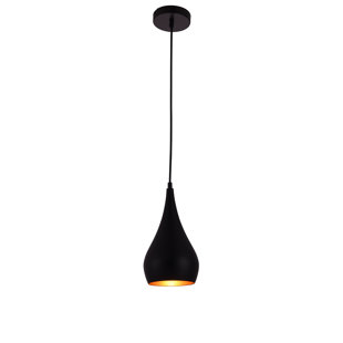 Modern Contemporary Matte Black Pendant Lighting Allmodern 1 Light Teardrop Pendant