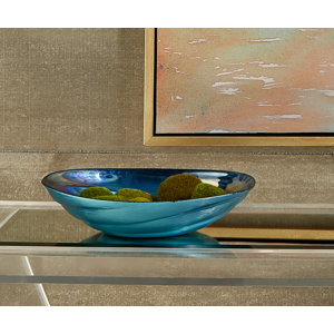 Cotto Swirl Glass Decorative Bowl