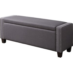 Quinones Bluebell Upholstered Storage Bench
