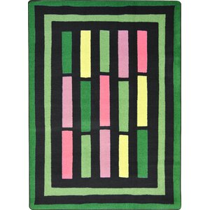 Hand-Tufled Green Area Rug