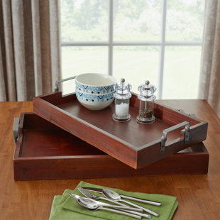 Extra Large Trays For Ottomans Wayfair Olsen 2 Piece Serving Tray Set